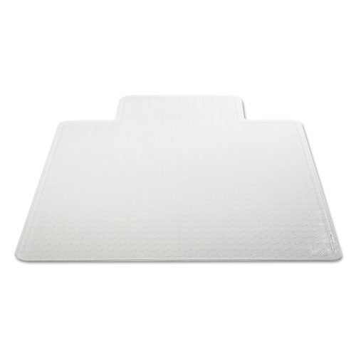 Moderate Use Studded Chair Mat For Low Pile Carpet, 36 X 48, Lipped, Clear