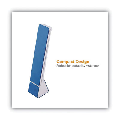 Konnect Rechargeable Folding Led Desk Lamp, 2.52w X 2.13d X 11.02h, Gray/blue