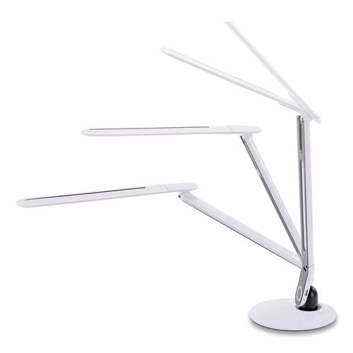 Color Changing Led Desk Lamp With Rgb Arm, 18.12" High, White
