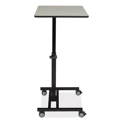 Sit-stand Student's Desk, 20.75" X 26" X 27.75" To 44.5", Gray Nebula, Ships In 1-3 Business Days