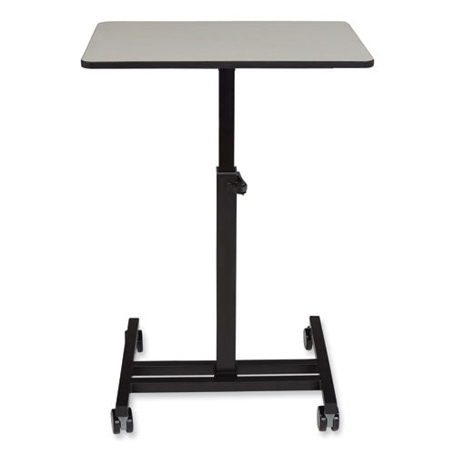 Sit-stand Student's Desk, 20.75" X 26" X 27.75" To 44.5", Gray Nebula, Ships In 1-3 Business Days