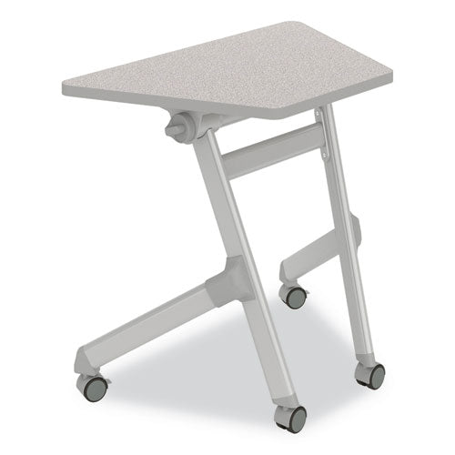Learn Nesting Trapezoid Desk, 32.83" X 22.25" To 29.5", Gray, Ships In 1-3 Business Days