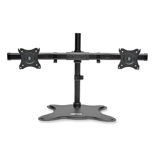 Dual Desktop Monitor Stand, For 13" To 27" Monitors, 31.69" X 10" X 18.11", Black, Supports 26 Lb