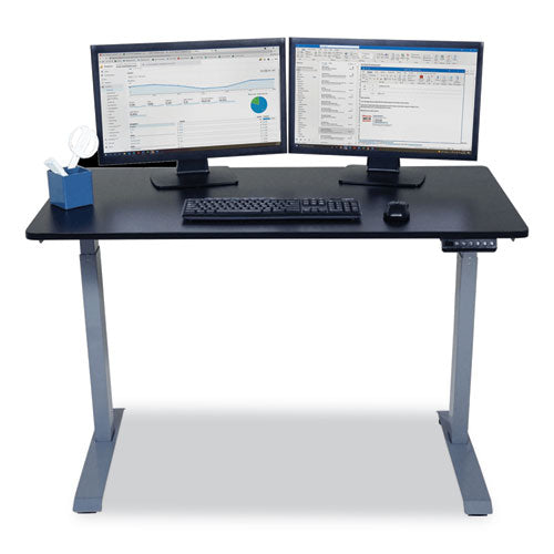 Electric Height Adjustable Standing Desk, 48 X 23.6 X 28.7 To 48.4, Black, Ships In 1-3 Business Days