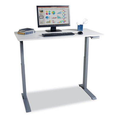 Electric Height Adjustable Standing Desk, 48 X 23.6 X 28.7 To 48.4, White, Ships In 1-3 Business Days