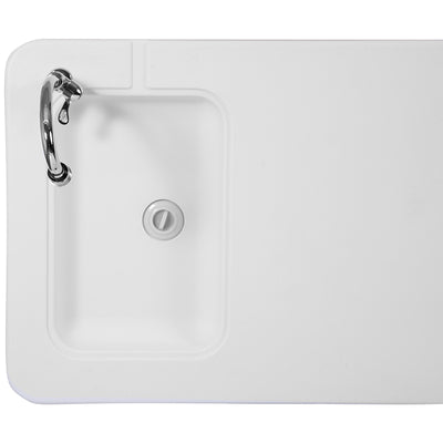 23x45 White Fold Table/sink
