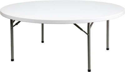 72rd White Plastic Fold Table