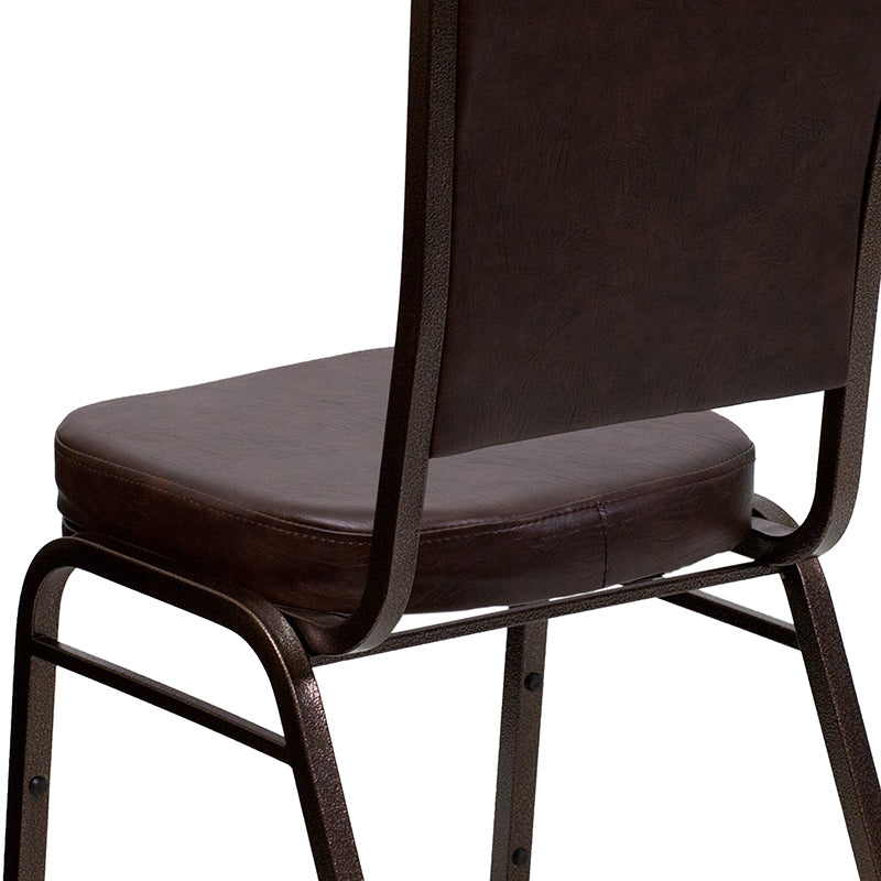 Brown Vinyl Banquet Chair