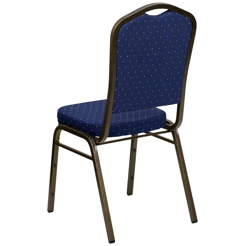 Navy Blue Fabric Banquet Chair