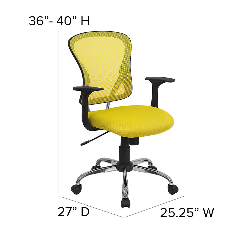 Yellow Mid-back Task Chair