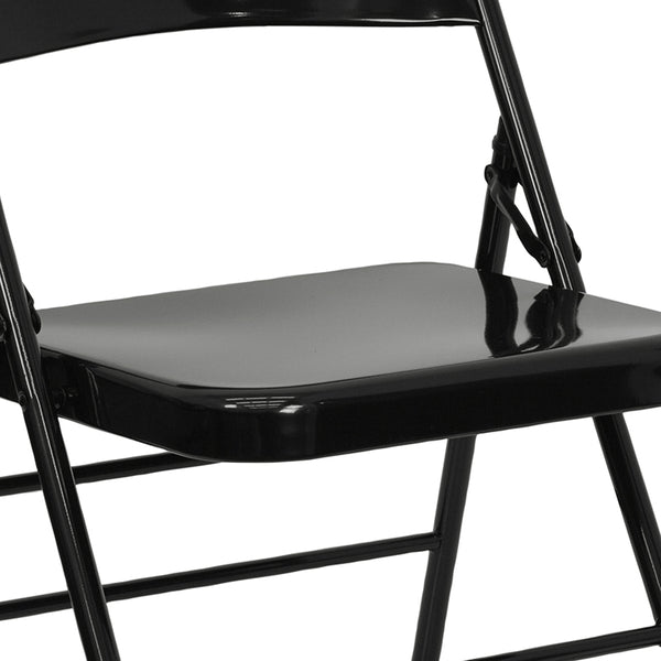 Black Metal Folding Chair Miramar Office