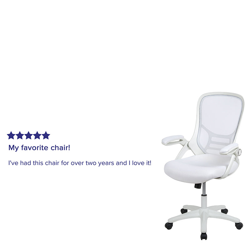 White Mesh/frame Office Chair