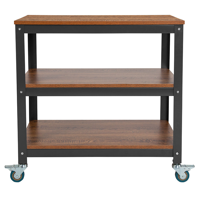 Brown Mobile Bookcase/cart
