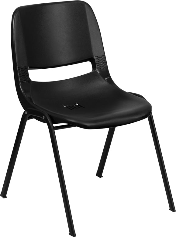 Black Stack Chair-black Frame