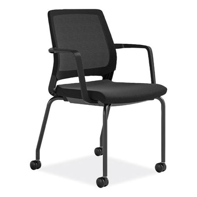 Medina Guest Chair, Supports Up To 275 Lb, 18" Seat Height, Black Seat/back/base, Ships In 1-3 Business Days