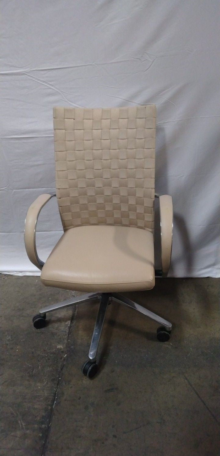 Tan Task  Conference  Chair Weave Patern