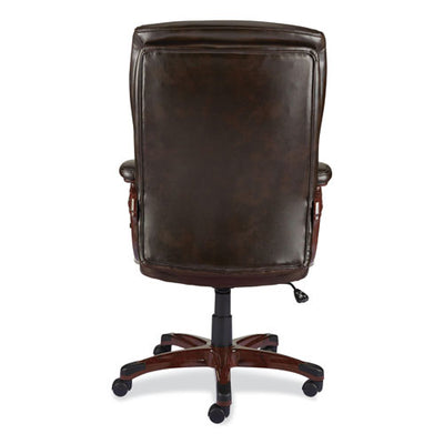 Alera Darnick Series Manager Chair, Supports Up To 275 Lbs, 17.13" To 20.12" Seat Height, Brown Seat/back, Brown Base