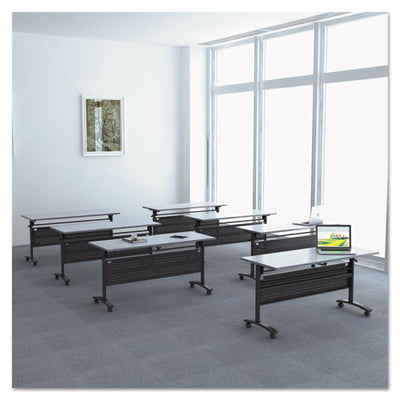Alera Valencia Flip Training Table Base, Modesty Panel, 57.88w X 19.75d X 28.5h, Black