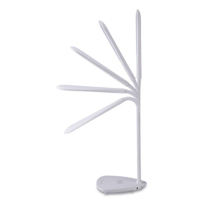 Flexible Wireless Charging Led Desk Lamp, 12.88" High, White