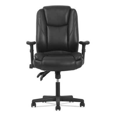 High-back Executive Chair, Supports Up To 225 Lb, 17" To 20" Seat Height, Black