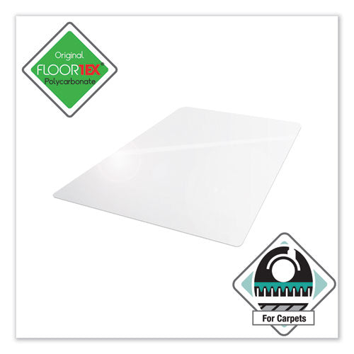 Cleartex Ultimat Polycarbonate Chair Mat For Low/medium Pile Carpet, 35 X 47, Clear