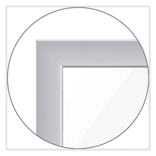 Floor Partition With Aluminum Frame, 48.06 X 2.04 X 71.86, White, Ships In 7-10 Business Days