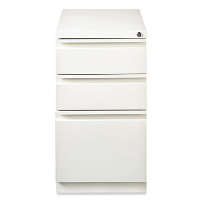 Full-width Pull 20 Deep Mobile Pedestal File,  Box/box/file, Letter, White, 15 X 19.88 X 27.75, Ships In 4-6 Business Days