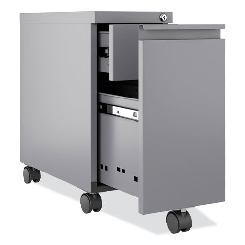 Zip Mobile Pedestal File, 1 Drawer, File, Legal/letter, Arctic Silver, 10 X 19.88 X 21.75, Ships In 4-6 Business Days
