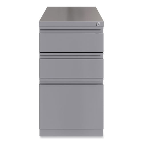 Full-width Pull 20 Deep Mobile Pedestal File, Box/box/file, Letter, Arctic Silver, 15x19.88x27.75,ships In 4-6 Business Days