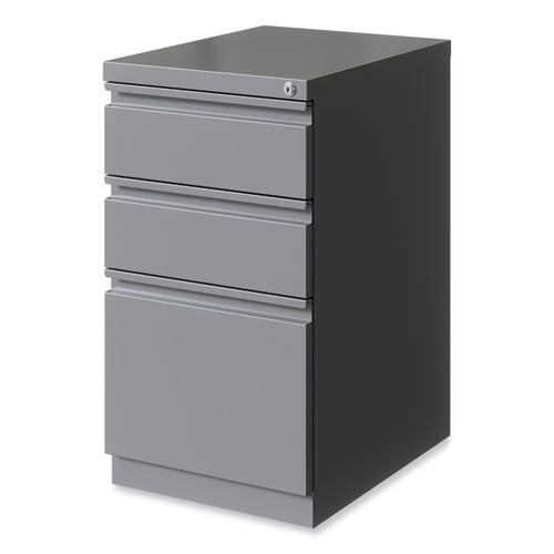 Full-width Pull 20 Deep Mobile Pedestal File, Box/box/file, Letter, Arctic Silver, 15x19.88x27.75,ships In 4-6 Business Days