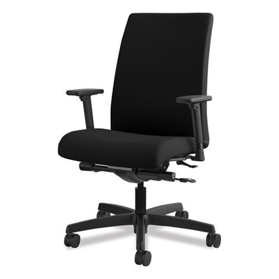 Ignition Series Mid-back Work Chair, Supports Up To 300 Lb, 17" To 22" Seat Height, Black