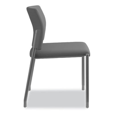 Accommodate Series Guest Chair, 23.5" X 22.25" X 31.5", Black Seat, Black Back, Textured Black Base, 2/carton