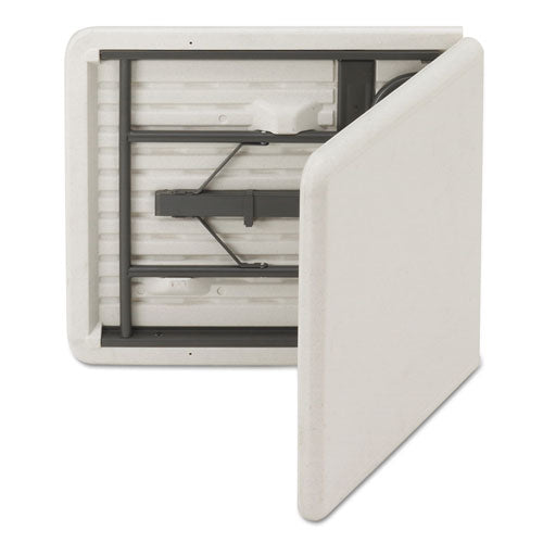 Indestructable Classic Bi-folding Table, Rectangular, 60" X 30" X 29", Platinum