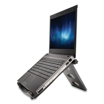 Smartfit Easy Riser Laptop Cooling Stand, 11.1" X 1.6" X 12", Black