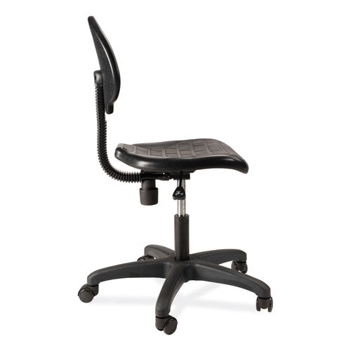 6700 Series Polyurethane Adj Height Task Chair, Supports 300 Lb, 16"-21" Seat Ht, Black Seat/back/base, Ships In 1-3 Bus Days
