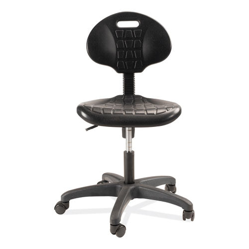 6700 Series Polyurethane Adj Height Task Chair, Supports 300 Lb, 16"-21" Seat Ht, Black Seat/back/base, Ships In 1-3 Bus Days