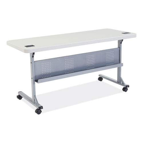 Flip-n-store Training Table, Rectangular, 24 X 60 X 29.5, Speckled Gray, Ships In 1-3 Business Days