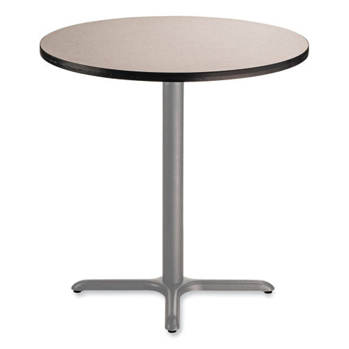 Cafe Table, 36" Diameter X 36h, Round Top/x-base, Gray Nebula Top, Gray Base, Ships In 1-3 Business Days