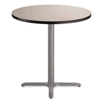 Cafe Table, 36" Diameter X 36h, Round Top/x-base, Gray Nebula Top, Gray Base, Ships In 1-3 Business Days