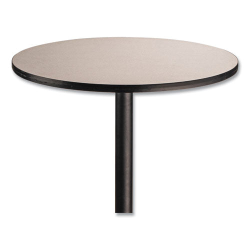 Cafe Table, 36" Diameter X 30h, Round Top/base, Gray Nebula Top, Black Base, Ships In 1-3 Business Days