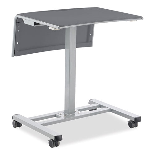 Sit-stand Student Desk Pro, 23.5" X 19.5" X 28.5" To 41.75",  Charcoal Gray, Ships In 1-3 Business Days