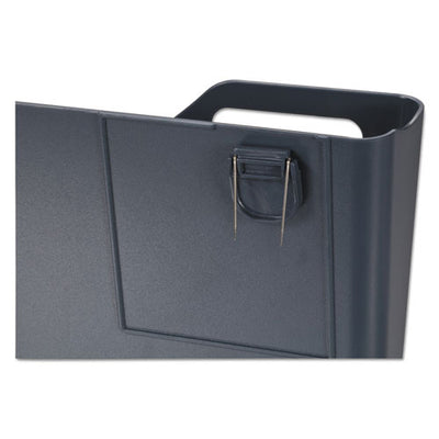 Verticalmate Cubicle Wall File Pocket, Plastic, Letter Size, 11.5" X 2" X 9", Slate Gray