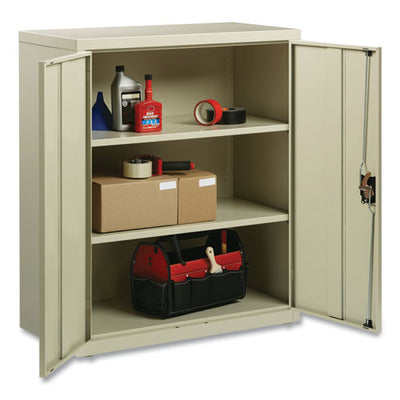 Fully Assembled Storage Cabinets, 3 Shelves, 36" X 18" X 42", Putty