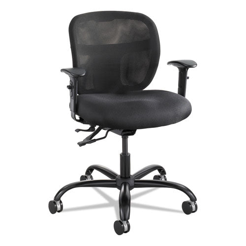 Vue Intensive-use Mesh Task Chair, Supports Up To 500 Lb, 18.5" To 21" Seat Height, Black
