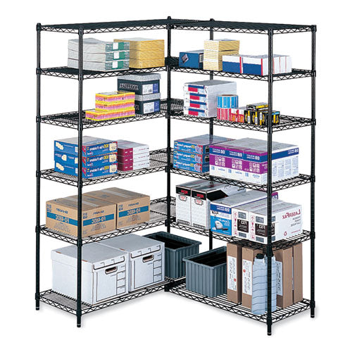 Industrial Extra Shelf Pack, 36w X 18d X 1.5h Steel. Black, 2/pack, Ships In 1-3 Business Days