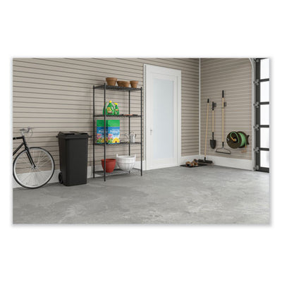 Industrial Wire Shelving, Four-shelf, 36w X 24d X 72h, Black, Ships In 1-3 Business Days