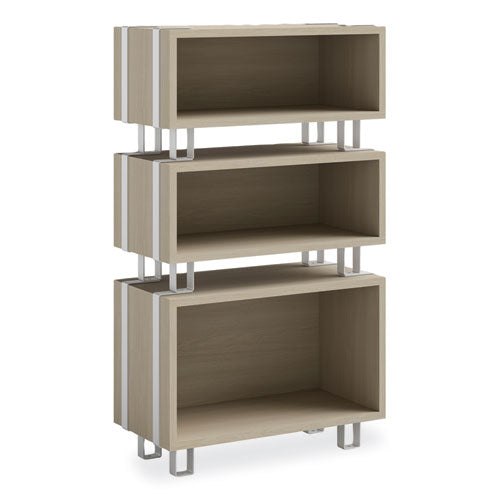 Ready Home Office Large Stackable Storage, 1-shelf, 24w X 12d X 17.25h, Beige/white, Ships In 1-3 Business Days