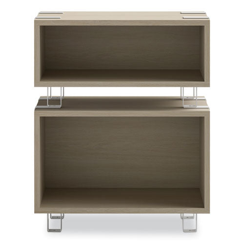 Ready Home Office Small Stackable Storage, 1-shelf, 24w X 12d X 12.25h, Beige/white, Ships In 1-3 Business Days