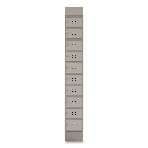 Single Continuous Metal Locker Base Addition, 11.7w X 16d X 5.75h, Tan, Ships In 1-3 Business Days