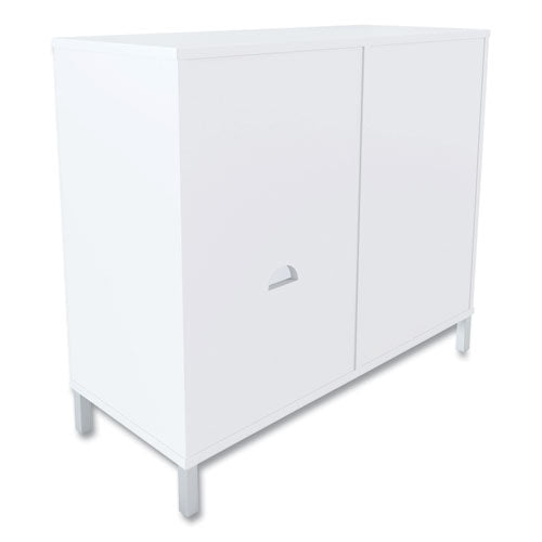 Essentials Laminate Bookcase, Five-shelf, 36w X 15d X 31.6h, White